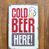 COLD BEER HERE Poster Wall Decor