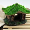 Ancient House with Moss Aquarium Decor